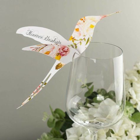 Classic Calligraphy, Magical Gifts, Bird Party, Bird Wedding, General Ideas, Wedding Place, Wedding Place Cards, Flower Show, Place Card