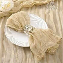 Flameless Candles Wedding, Cheesecloth Napkins, Country Dining Tables, Table Rose, Greenery Wedding Decor, Photo Backdrop Wedding, Linen Dinner Napkins, Macrame Table Runner, Candle Wedding Decor