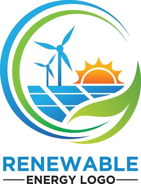 Renewable Energy Logo, Renewable Energy Design, Green Energy Logo, Energy Logo Design, Green Logo Design, Energy Logo, Signature Ideas, Green Logo, Green Energy