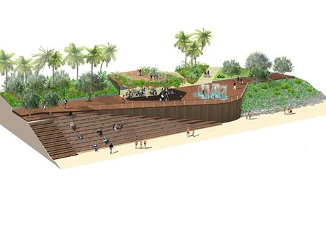 tcl-yeppoon_kraken-boardwalk-axo Small Front Yards, Urban Landscape Design, Front Yards, Easy Landscaping, Landscape Concept, Landscape Design Plans, Landscape Architecture Design, Landscaping Supplies, Landscape Plans