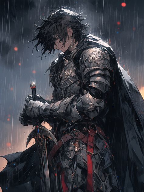 Royal Knight Art, Medieval Anime Guy, Anime Knight Art, Knight Character Art Male, Anime Knight Guy, Male Warrior Fantasy Art, Prince Fantasy Art, Male Knight Character Design, Knight Oc Male