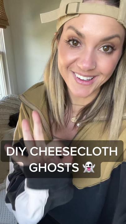 TikTok · livinwithmb Ghost In The Graveyard, Diy Halloween Graveyard, Cheesecloth Ghost, Halloween Tablescape, Halloween Props Diy, Homemade Halloween Decorations, 2023 Halloween, Halloween Music, Halloween Everyday