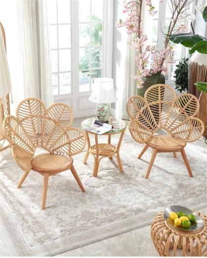 Woven Chair Living Room, Rattan Furniture Decor, Chair Balcony, Peacock Chair, Cane Furniture, Woven Chair, Single Sofa Chair, Boutique Interior, Rattan Chair