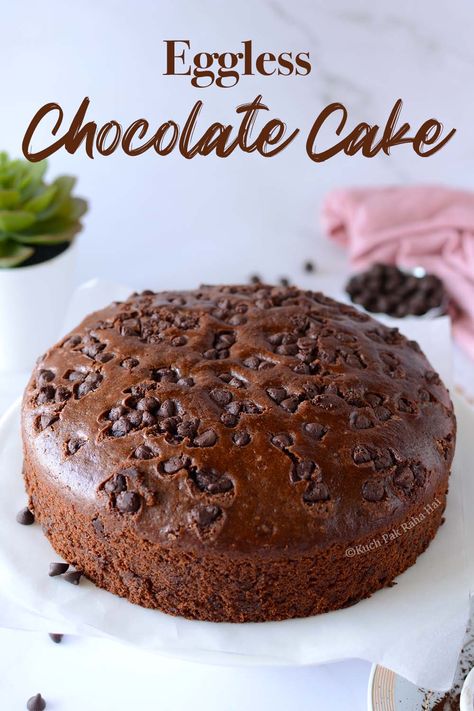 Chocolate Cake In Cooker, Cake Recipes Without Oven, Egg Free Cakes, Condensed Milk Cake, Eggless Cakes, Cake Oven, Eggless Chocolate Cake, Eggless Cake Recipe, Fruity Cake