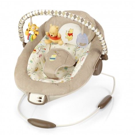 Bounce, bounce, bounce into playtime! #WinnieThePooh Best Baby Bouncer, Disney Baby Nurseries, Winnie The Pooh Nursery, Baby Swing, Pooh Baby, Baby Bouncer, Baby Necessities, Baby Swings, Baby Supplies