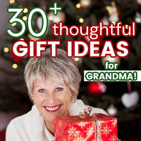 Not sure what to get grandma for a gift that's thoughtful and something she doesn't already have? Here are 30+ great gift ideas for grandmothers! Great for Christmas, Mother's Day AND birthdays! Best Gifts For Grandma, Gifts For Grandmothers, Budget Friendly Christmas Gifts, Grandmother Birthday, No Spend Challenge, Gifts For Grandma, Creative Christmas Gifts, Budget Friendly Gift, Christmas Gifts For Grandma