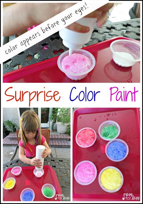 This winter shaving cream paint is so easy to make - just 2 ingredients! We love the texture of this paint after it dries - puffy and soft. Shaving Cream Paint, Homemade Finger Paint, Sidewalk Paint, Color Recipe, Paint Recipe, Daily Grace, Cream Paint, Preschool Science, Color Paint