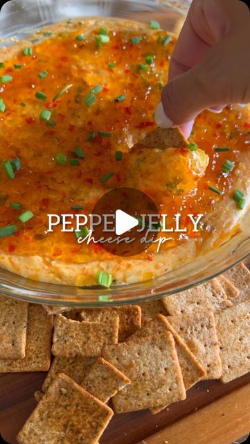 BRITSCOOKIN on Instagram: "Pepper Jelly Cheese Dip! #dip #easyrecipes #yum" Porch Snacks, Pepper Jelly Dip Recipe, Pepper Jelly Cheese Dip, Lake Recipes, Pepper Jelly Dip, Easy Casseroles, Cottage Meals, Dip Dip, Hot Pepper Jelly