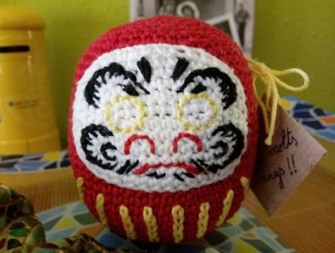 Daruma Doll, Japanese Crochet, Doll Crochet Pattern, Doll Crochet, Crochet Pattern, Amigurumi, Crochet Patterns, Couture, Knitting