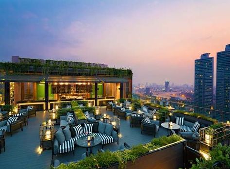 ABar Rooftop - Rooftop bar in Bangkok | The Rooftop Guide Rooftop Bangkok, Rooftop Bar Design, Rooftop Bars Los Angeles, Rooftop Restaurant Design, Rooftop Terrace Design, Rooftop Design, Best Rooftop Bars, Bangkok Hotel, Rooftop Restaurant