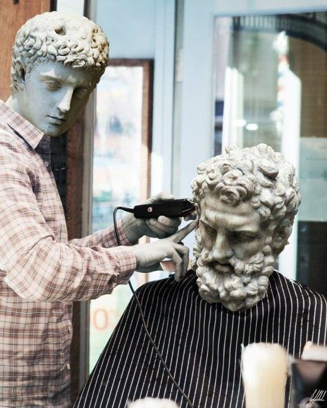 Classical Art Memes, Barber Shop Decor, History Humor, Mens Cuts, Charlie Chaplin, Art Memes, Classical Art, Artsy Fartsy, Barber Shop