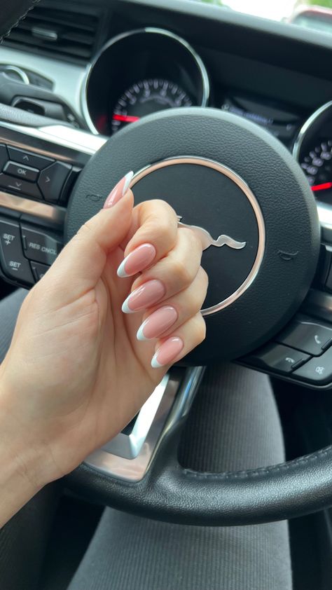 #french #nails #mustang #mustanggirl #estetic #classy Mustang Nails, White Mustang, Mustang Girl, Fake Acc, What A Girl Wants, Cute Couple Wallpaper, Couple Wallpaper, 2025 Vision, French Nails