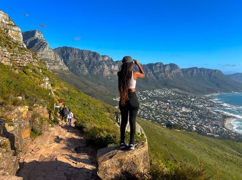 Hiking Cape Town, Hiking South Africa, Hiking Outfit Summer Black Women, Hiking Aesthetic Black Women, Hiking Outfit Black Women, Hiking Black Women, Black Women Hiking, Hiking Trail Aesthetic, 2024 Aspirations