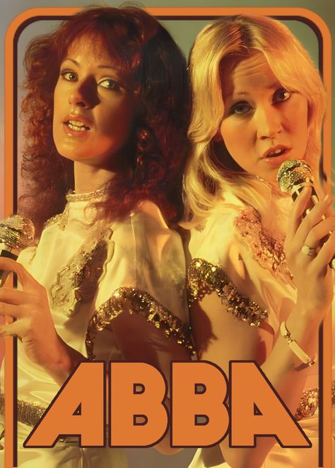 Abba Poster, Abba Outfits, 70s Room, Frida Abba, Abba Mamma Mia, 80s Poster, Concert Poster Art, Frida And Agnetha, Baba Jaga