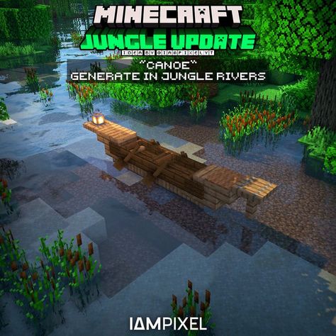 ☝🏼 Tap this picture for Full Trailer! ☝🏼 Minecraft River, Jungle Train, Minecraft House Decor, Cottage Minecraft, Blossom House, Minecraft Banner Designs, Minecraft Banners, Minecraft Medieval, City Layout