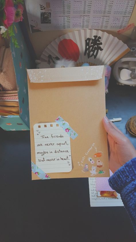 Birthday Penpal Letter, Ideas Para Cartitas Aesthetic, Pen Pal Letters Aesthetic Envelope, Penpal Envelope Ideas, Tarjetas Aesthetic, Penpals Ideas, Envelope Aesthetic, Pen Pal Ideas, Penpal Inspiration