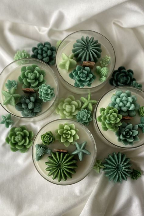 Cacti Terrarium, Terrarium Candle, Terrarium Garden, Cactus Candles, Succulents Candles, Cactus Blossom, Scent Candle, Homemade Scented Candles, Soya Mumu