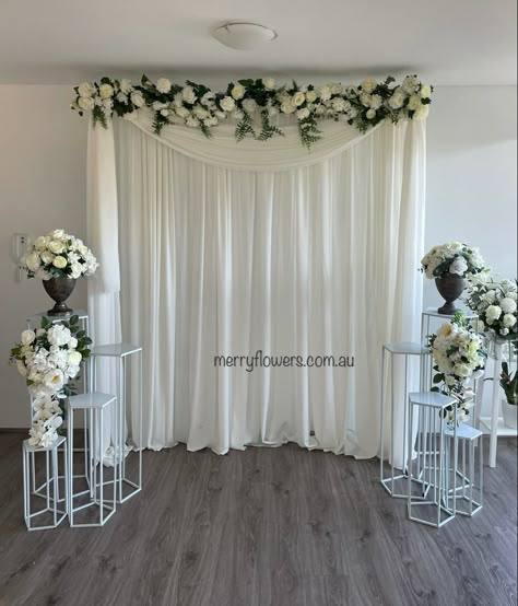 Sydney base , wedding and event prop hire and set up. Backdrop Rustic Wedding, Small Stage Decoration For Wedding, Curtains Or No Curtains, Curtains Over French Doors, French Doors Curtains, Engagement Decorations At Home, Curtains On Windows, Decorations Drawing, Curtains Target