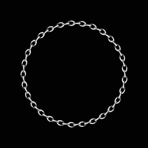 Chain round frame Circle Chain, The Chain, Round Frame, Vector Art, Chain Necklace, For Free, Clip Art, Collage, Chain