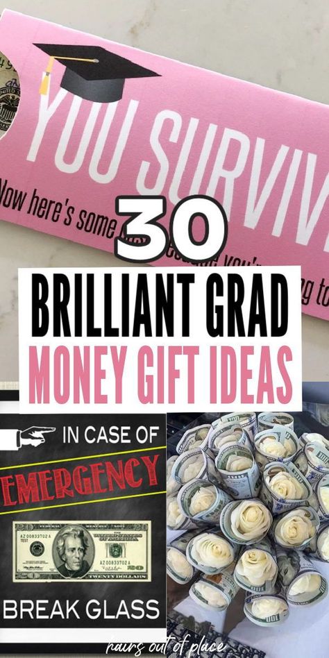 Get creative with these 30 DIY money gift ideas. Perfect for graduation, these ideas are a fun and personal way to celebrate your loved one’s big day! Money Graduation Gift Ideas, Diy Money Gift Ideas, 8th Grade Graduation Gift Ideas, Cute Graduation Gifts, Easy Graduation Gifts, Gift Ideas Money, Graduation Gift Basket, High School Graduation Gift Ideas, Funny Graduation Caps