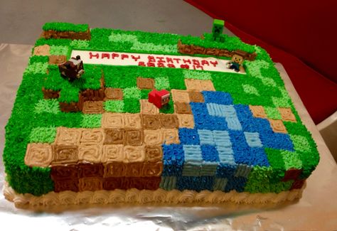 Minecraft Sheet Cake Birthday, Minecraft Cookie Cake Ideas, Minecraft Sheet Cake Ideas, Minecraft Sheet Cake, Sheet Cake Birthday, Cookie Cake Ideas, Sheet Cake Ideas, Pastel Minecraft, Minecraft Cookies