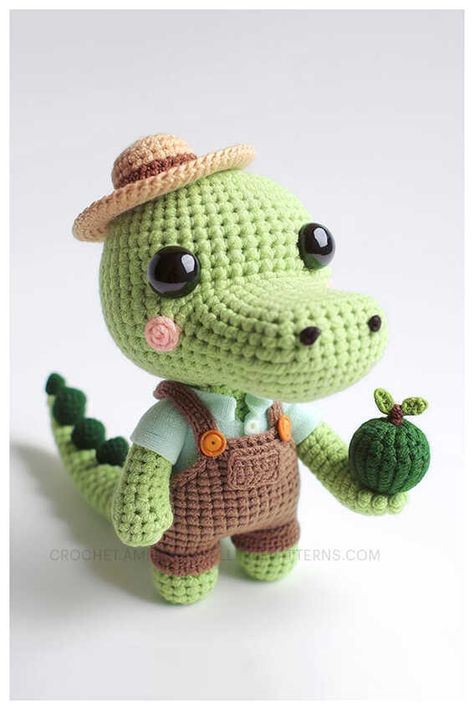 Amigurumi Crocodile Crochet Free Pattern Crochet Crocodile Pattern Free, Crocodile Crochet Pattern Free, Crocodile Amigurumi, Crochet Buddies, Crochet Alligator, Crocodile Crochet, Embroidery Jewellery, Free Crochet Amigurumi Patterns, Crochet Crocodile