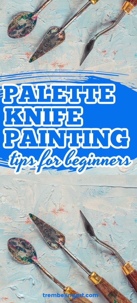 Paint Texture Techniques, Textured Painting How To, Texture Painting For Beginners, How To Paint With Texture On Canvas, Painting Tricks And Tips Art, Painting Textures Techniques, Texture In Painting, Painting With Knife, Paint Spatula Art