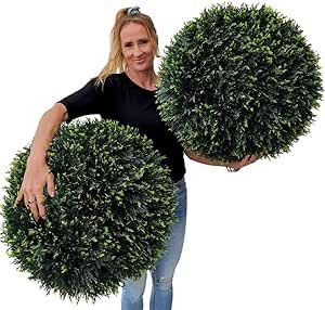 Topiary Balls, Round Planters, Front Walkway, Artificial Topiary, Space Ideas, Amazon Home, Raised Garden, Raised Garden Beds, Yard Landscaping