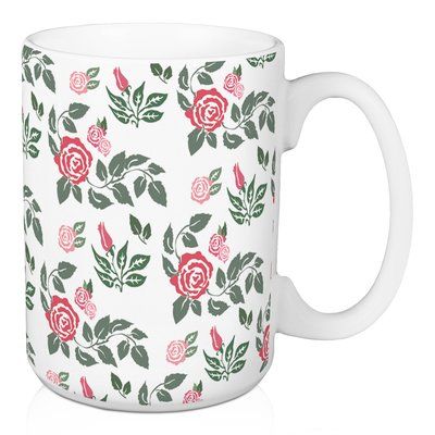 August Grove Hoopes Rose Floral Coffee Mug Floral Mugs, Irish Coffee Mugs, Espresso Cups Set, Irish Coffee, Rose Tea, Coffee Mug Sets, Elegant Home Decor, Stoneware Mugs, Tea Pot Set