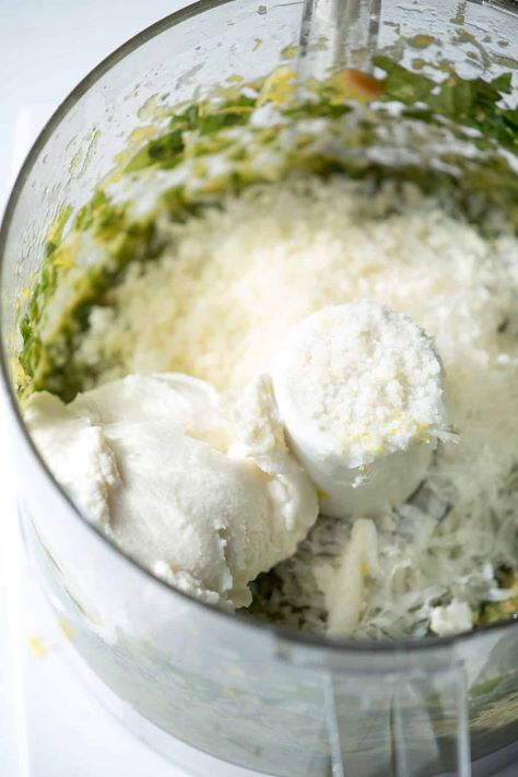 Ricotta Spaghetti, Ricotta Pesto, Basil Pesto Recipe, Ricotta Sauce, Lemon Cream Sauces, Lemon Pesto, Basil Pesto Recipes, Pesto Tortellini, Zucchini Noodle Recipes