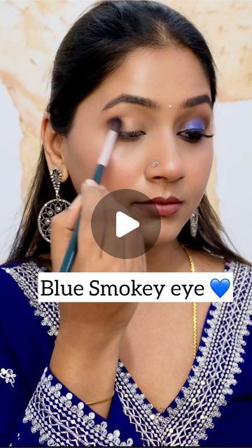 Blue Smokey Eye Makeup, Bridal Party Makeup, Blue Smokey Eye, Smokey Eye Makeup, Party Makeup, Smokey Eye, Makeup Artist, Bridal Party, Face Makeup