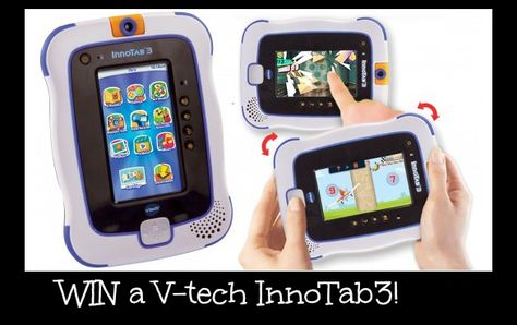 V-tech InnoTab3: Review & Giveaway Kids Giveaway, Kid Tablet, V Tech, Kids Tablet, Tech Toys, Kid Toys, Giveaway Contest, Day Work, Game Boy Advance