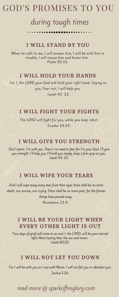 God And Education Quotes, Scripture Promises Of God, Quotes On Tough Times, Healing Promises Of God, Tough Time Tattoos, God’s Promises Verses, Bible Verse About God's Promises, Encouragement Scripture Tough Times, Quotes About Gods Promises