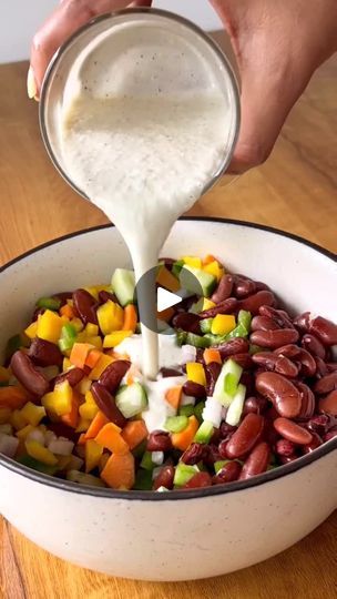 8.4K reactions · 1K shares | AWESOME SALADS

Details Below

RAINBOW RAJMA SALAO

Ingredients:

for the salad:

Carrot - 1

Yellow Bell Pepper - 1/4

Onion - 1

Cucumber - 1

Capsicum - 1/4

Boiled Rajma (kidney beans) - 1 cup

for the Oressing:

Paneer 100gm

Green Chili - 1
Lemon Juice - 1 lemon

Garlic-4-5 cloves

Olive Oil - 1½ tsp

Salt to taste

Black Pepper - 1/2 tsp

Garnish with Freshly chopped coriander leaves

SAVE this recipe
(healthy food, easy recipes, cooking, Fitness, lifestyle, Fit women, salad, dressing, vegetables, Fruits, healthy recipes, easy recipes) | DietNdfitness Salad Carrot, Rajma Recipe, Healthy Food Easy, Yellow Bell Pepper, Food Easy Recipes, Healthy Recipes Easy, Green Chili, Coriander Leaves, Food Easy