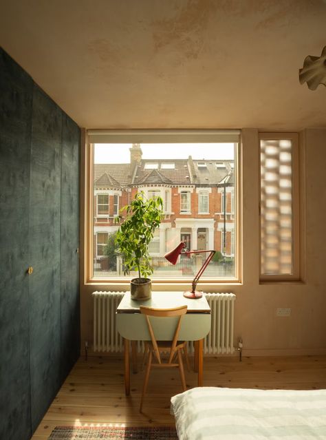 Photo 10 of 22 in Peckham House in London Stands Out Thanks to Hit-and-Miss Brickwork - Dwell Peckham House, End Grain Flooring, London Real Estate, House In London, Timber Roof, Pine Timber, London Architecture, London House, Victorian Terrace