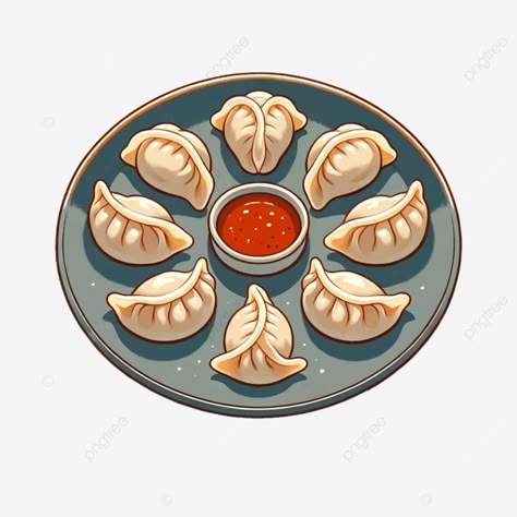 dumplings fried dumplings food illustration chinese painting lotus dumpling gourmet food png Easy Dumplings, Painting Lotus, Food Art Painting, New Years Dinner, Fried Dumplings, Food Doodles, Chinese Dumplings, Dumplings For Soup, Food Cartoon