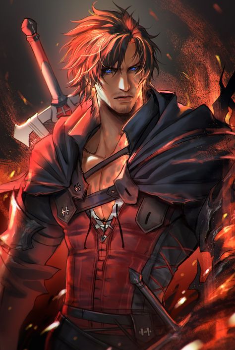 Clive Rosfield, Anime Artist, Final Fantasy Artwork, Fantasy Role Playing, Final Fantasy Art, Fantasy Collection, Dragon Pictures, Fantasy Male, Final Fantasy Xiv