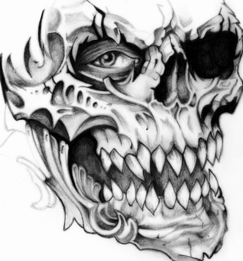 Skull Images For Tattoos - HD Photos Gallery Tattoo Hd, Skull Tattoo Designs, Evil Skull Tattoo, Skull Art Tattoo, Skull Stencil, Skull Sleeve Tattoos, Skull Art Drawing, Chicano Art Tattoos, Skulls Drawing