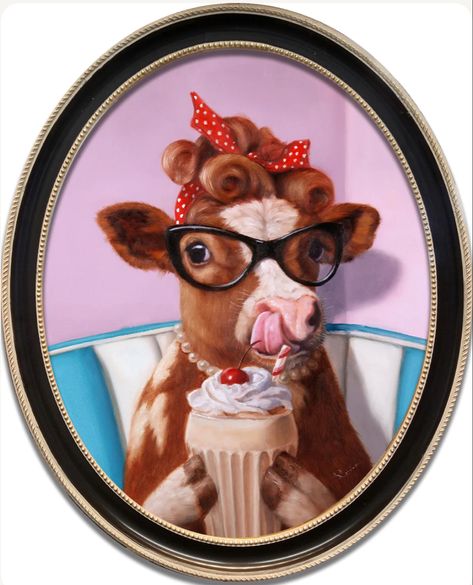 Lucia Heffernan | Udder Delight Pearl Harbor Memorial, Cow Paintings, Lucia Heffernan, Contemporary Realism, Cow Pictures, Cow Painting, Oil Painters, Cow Art, Salt Lake City Utah