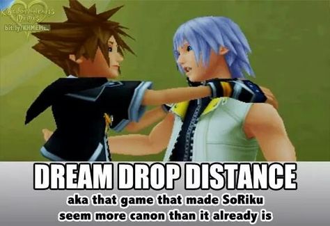 Kingdom Hearts Dream Drop Distance, Kingdom Hearts Meme, Sora And Riku, Dream Drop Distance, Kingdom Hearts Funny, Riku Kingdom Hearts, Anime Disney, Kingdom Hearts Fanart, Kingdom Hearts 3