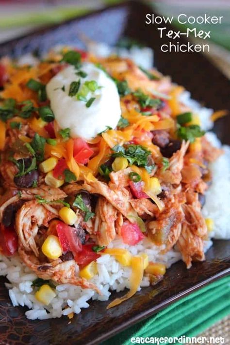 Tex Mex Chicken, Slow Cooker Dinner Recipes, Slow Cooker Ribs, The Recipe Critic, Mexican Dinner Recipes, Recipe Critic, Mexican Dinner, Slow Cooker Dinner, Menu Plan