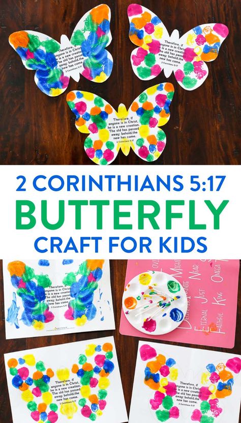 New Creation Butterfly Verse Craft - The Littles & Me Butterfly Verse, Kids Bible Crafts, School Crafts For Kids, Laptop Photos, Bible Verse Crafts, Toddler Sunday School, Toddler Bible, Bible Crafts Sunday School, Preschool Bible Lessons