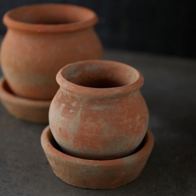 Planters By Material | Fiber, Cement, Rattan, Metal, Ceramic + Terracotta Planters - Terrain Pottery Creations, Organic Interior, Small Clay Pot, Pots Garden, Fire Pots, Terracotta Bowl, Large Plant Pots, Unique Bowls, Wood Plant Stand