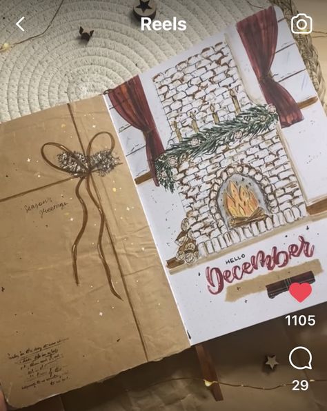 December Reading Journal, December Bujo Cover Page, Bujo Themes, December Bullet Journal, Bullet Journal Month, Bullet Journal Cover Ideas, Bullet Journal Hacks, Cool Journals, Bullet Journal Diy