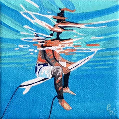 Surf Art Canvas, Surfer Acrylic Painting, Abstract Surfer Painting, Painting Of A Surfboard, Surfer Painting Easy, Surfboard Painting On Canvas, Surfer Drawing, Surfing Artwork, Surfing Painting