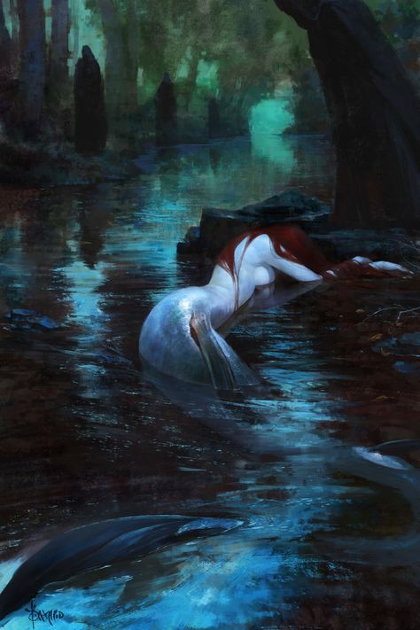 ArtStation - Notifications Evil Mermaids, Mode Poses, Creaturi Mitice, Dark Mermaid, Mermaid Artwork, Fantasy Mermaids, Siren Mermaid, Water Nymphs, Mermaid Aesthetic