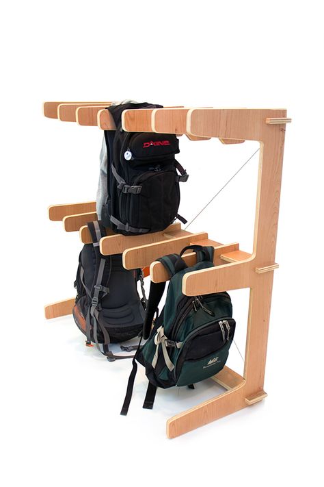 Backpack storage solution for a special needs classroom. Backpack Storage For Classroom, Rucksack Storage Ideas, Backpacks Storage Ideas, Diy Bookbag Storage, Backpack Organization Closet, Backpack Hanger Ideas, Classroom Backpack Storage Ideas, Classroom Backpack Storage, Backpack Storage Classroom