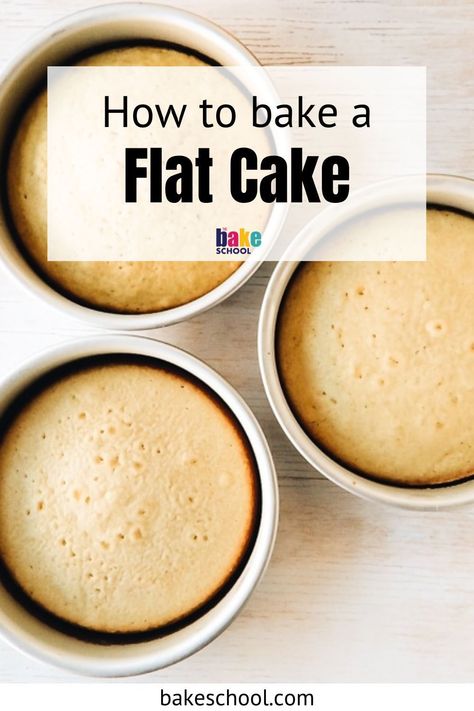 How To Bake A Cake With A Flat Top, How To Get Cakes To Bake Evenly, How To Make A Flat Cake, How Long To Bake 6" Round Cake, How To Make A Cake, Bake Flat Cakes, Christmas Cake Balls, Baking Tips And Tricks, Flat Cake