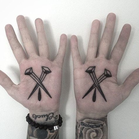 15 Brutal Nail Tattoos Tattoos For Dad Memorial, Nails Inspo Aesthetic, Nail Tattoos, Neotraditional Tattoo, Palm Tattoos, Muster Tattoos, Summer Nails 2023, Tattoo Old School, Traditional Tattoo Art