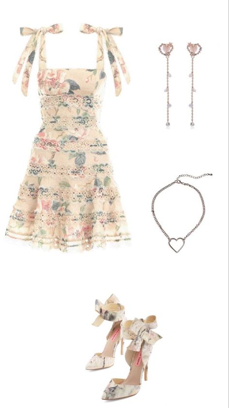 Polyvore Outfits Summer Classy, Polyvore Outfits Aesthetic Summer, Coquette Polyvore, Fashion Outfits Fancy, Fancy Outfits Classy, Outfit Chart, Picnic Fashion, Garden Picnic, Preformance Outfits